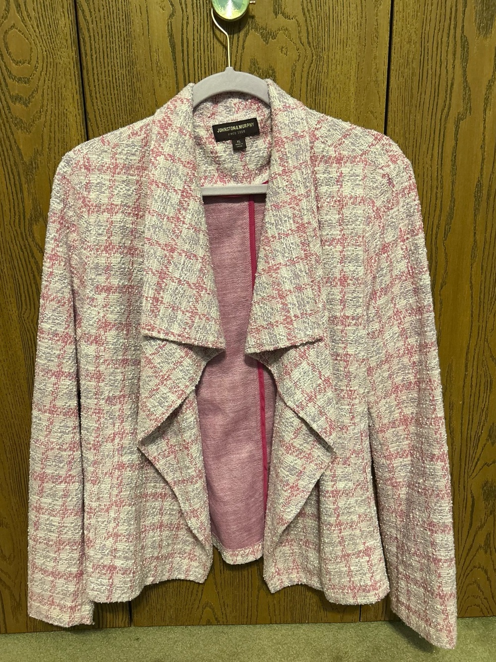 Johnston & Murphy Tweed Draped Blazer